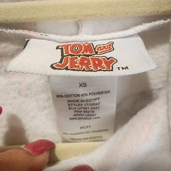 TOM and JERRY hooded sweatshirt size XS - Picture 3 of 11